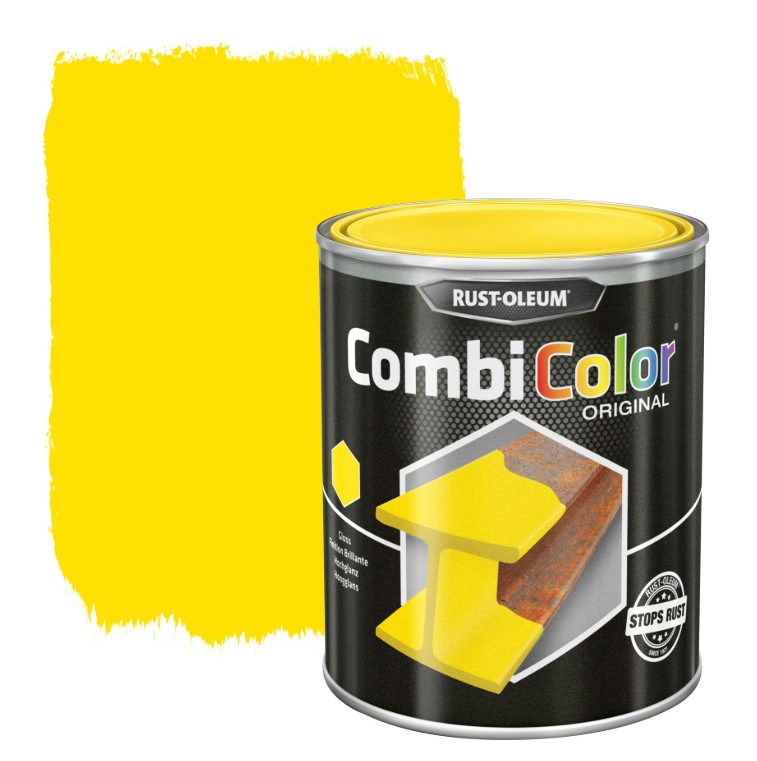 Rust-oleum laque peinture métal brillant 0,75l jaune zinc