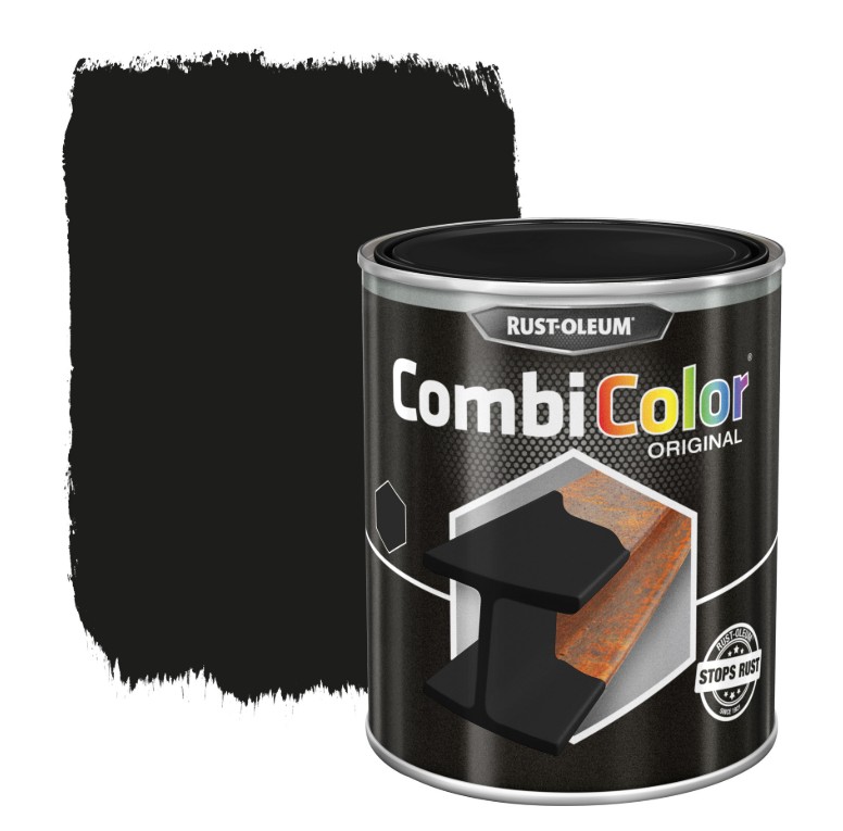 Rust-oleum laque peinture métal brillant 0,75l noir foncé