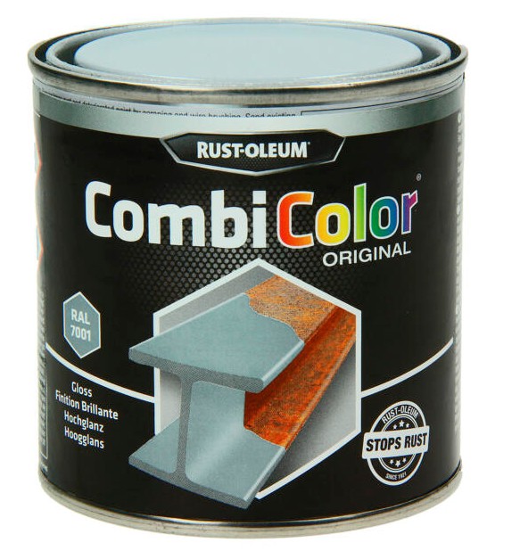 Rust-oleum laque peinture métal brillant 0,25l gris argent