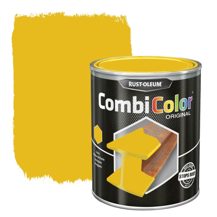 Rust-oleum laque peinture métal brillant 0,75l jaune or