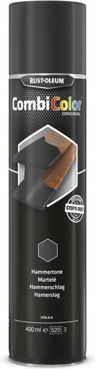 COMBICOLOR HAMERSLAG ZWART 400ML