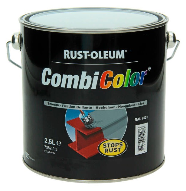 Rust-oleum laque peinture métal brillant 2,5l gris argent
