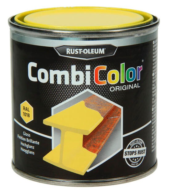 Rust-oleum laque peinture métal brillant 0,25l jaune zinc