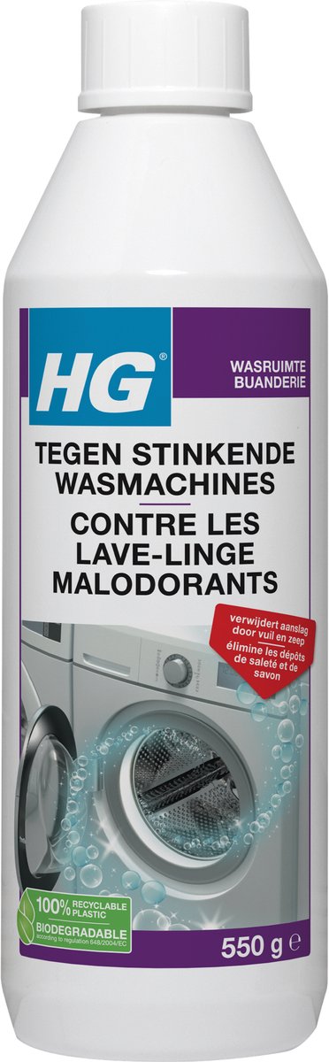 HG stinkende wasmachine reiniger