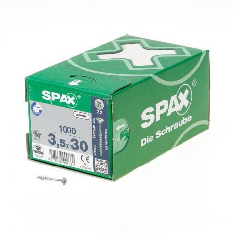 Spax TX wirox 3.5x30 box 1000 pièces