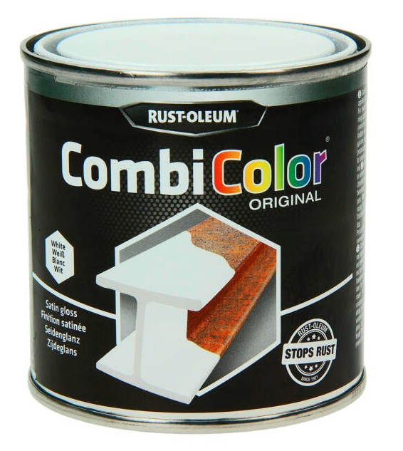 Rust-oleum Laque peinture métal satin 0,25l blanc