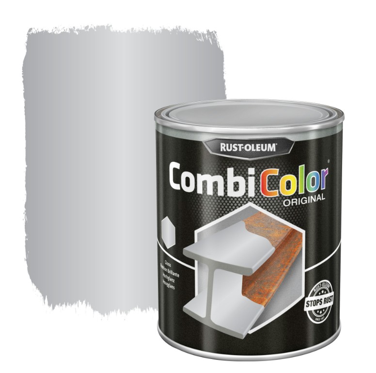 Rust-oleum laque peinture métal brillant 0,75l gris argent