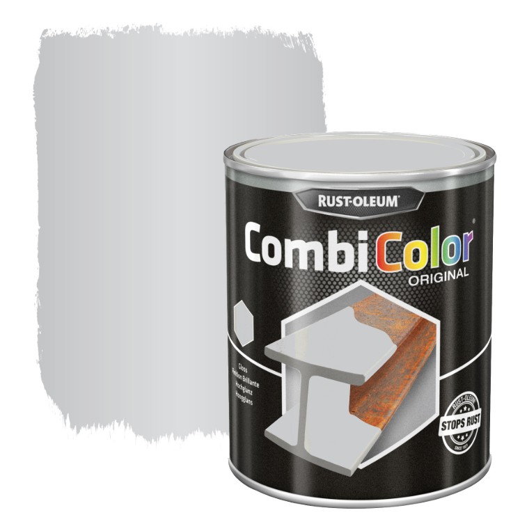 Rust-oleum laque peinture métal brillant 0,75l aluminium blanc