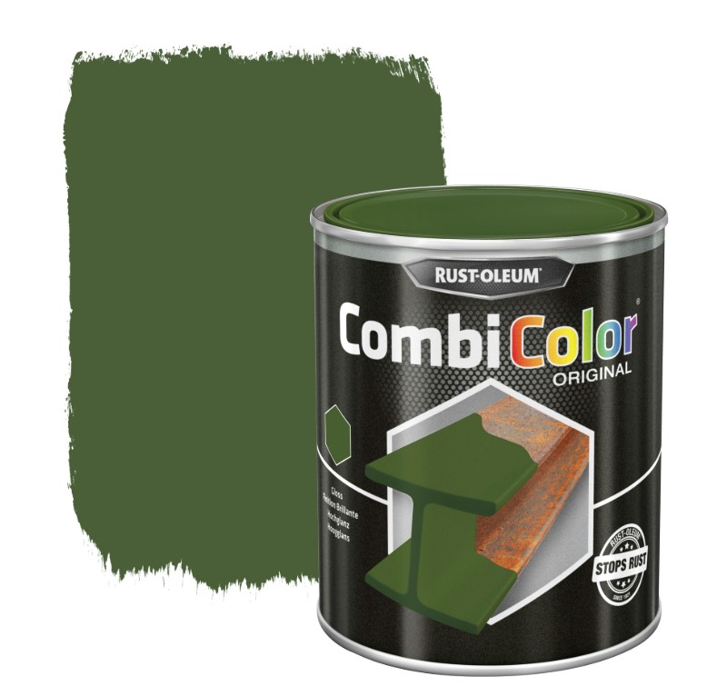 Peinture pour métal Rust-Oleum CombiColor brillant RAL6011 vert réséda 750 ml