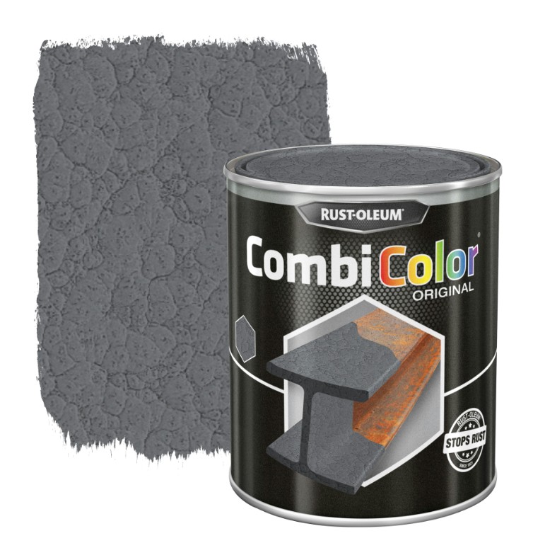 Rust-oleum Peinture métal laque martélé 0,25l gris fonce