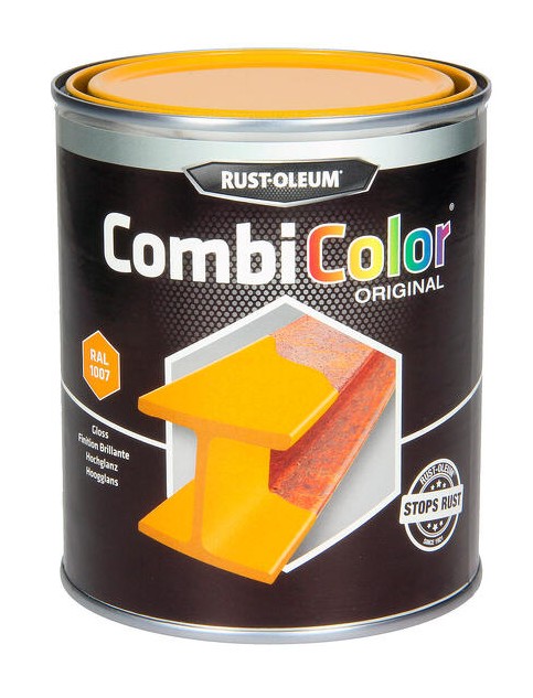 Rust-oleum laque peinture métal brillant 0,75l jaune narcisse
