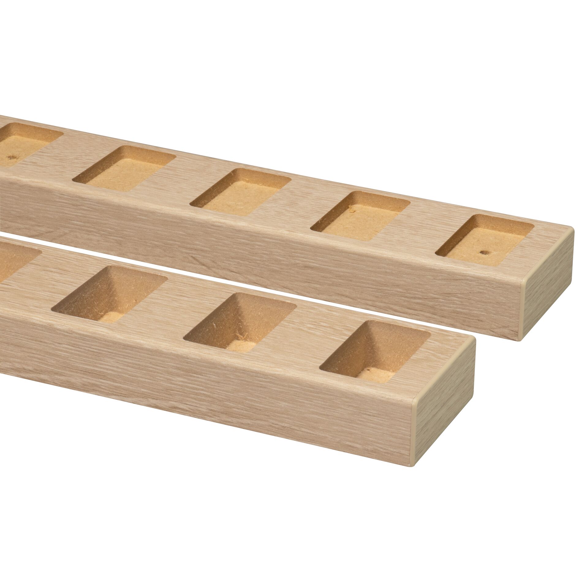 Decowall roomdivider profiel recht 90° MDF natuur eiken (2 st)