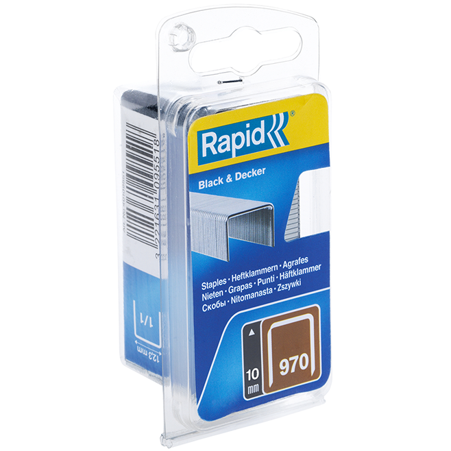 Rapid agrafes galvanisées 970/10mm (900pcs)