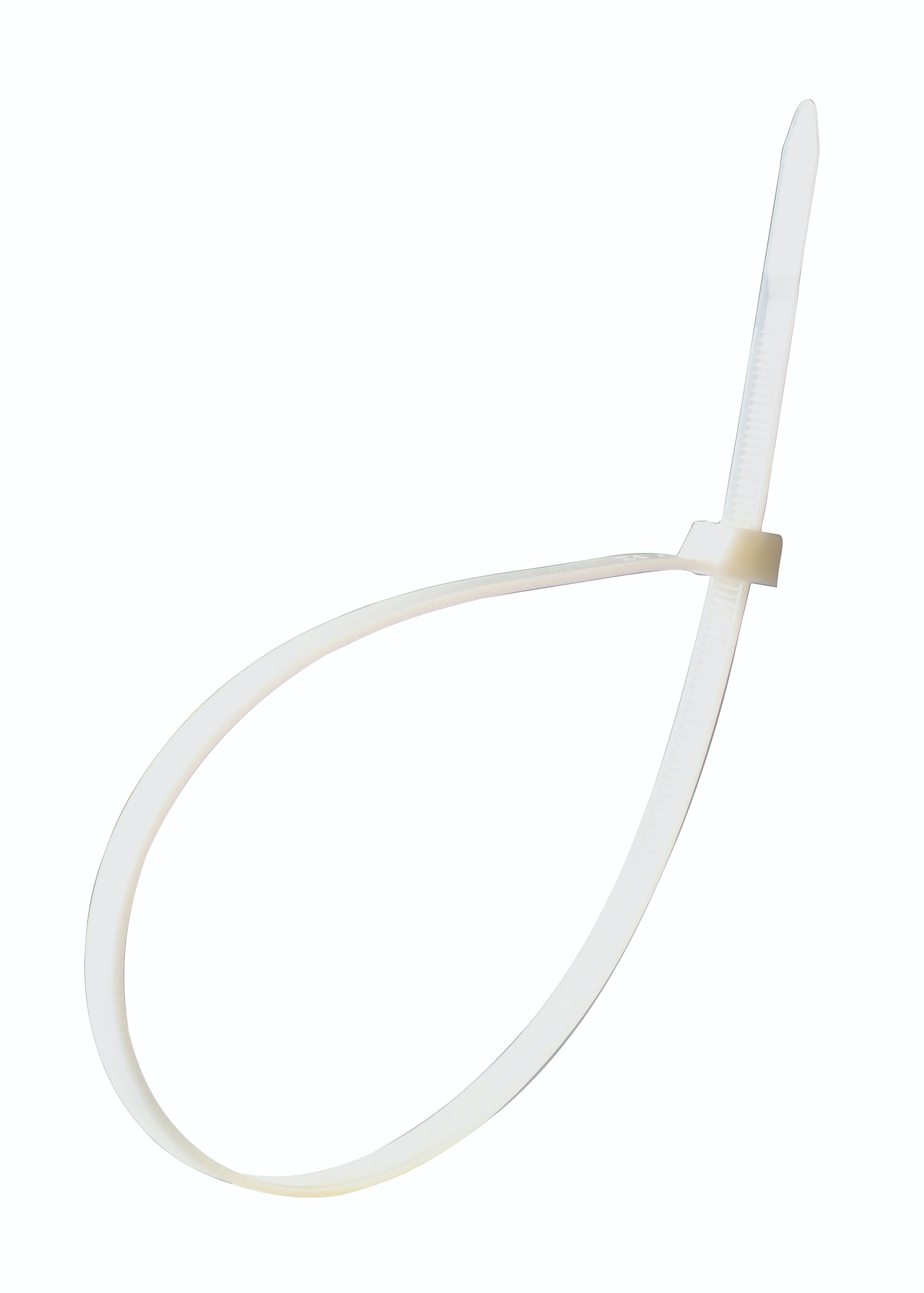 Collier 300 x 7.6mm 100pcs blanc
