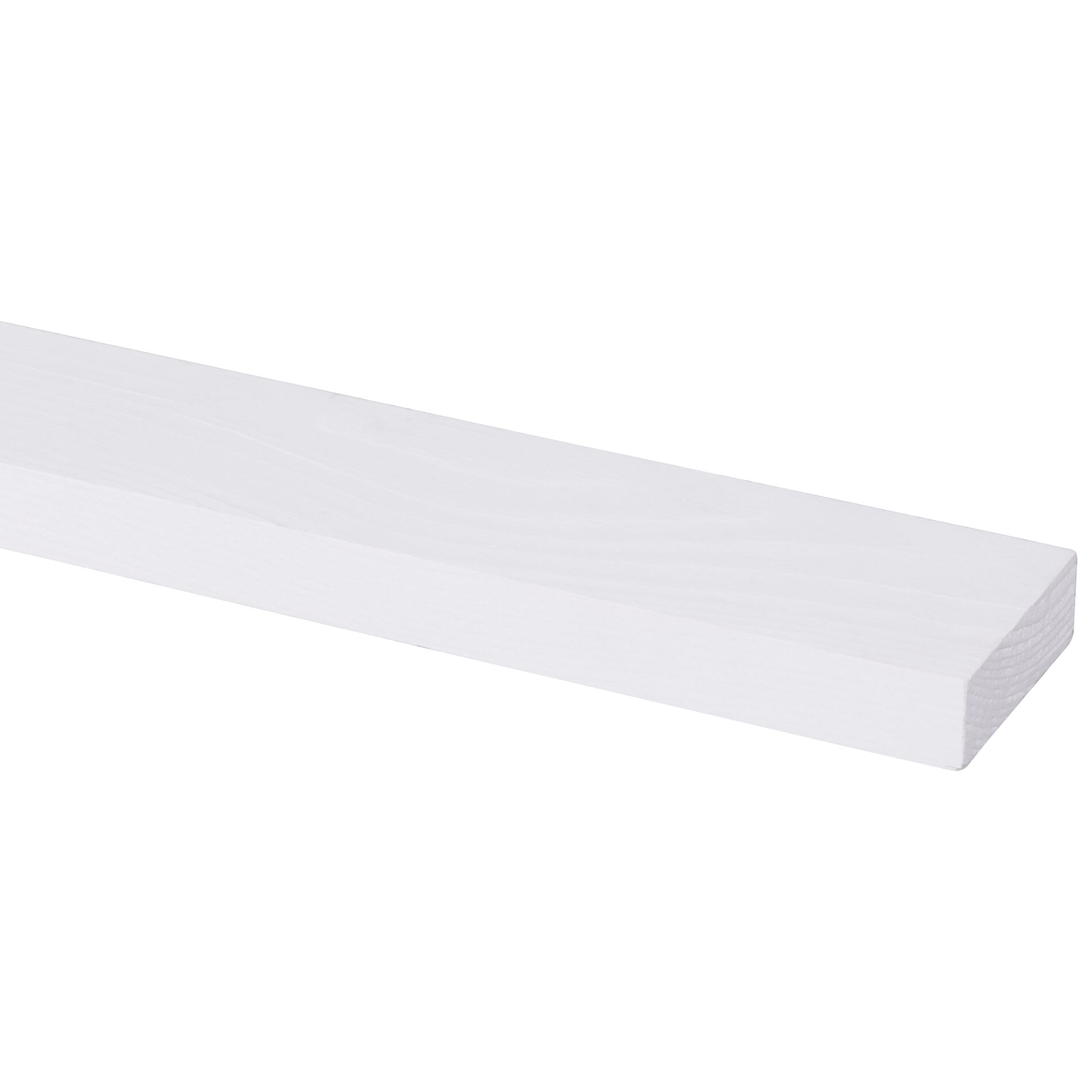 Schaaflat grenen gegrond wit 18x55mm - 270cm