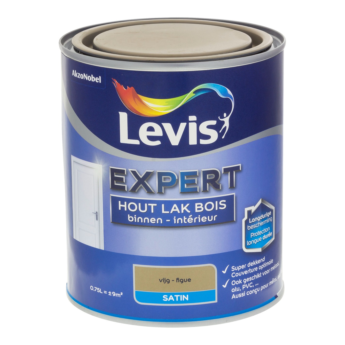 Levis Expert Lak Bois Intérieur Satin 0.75l Figue