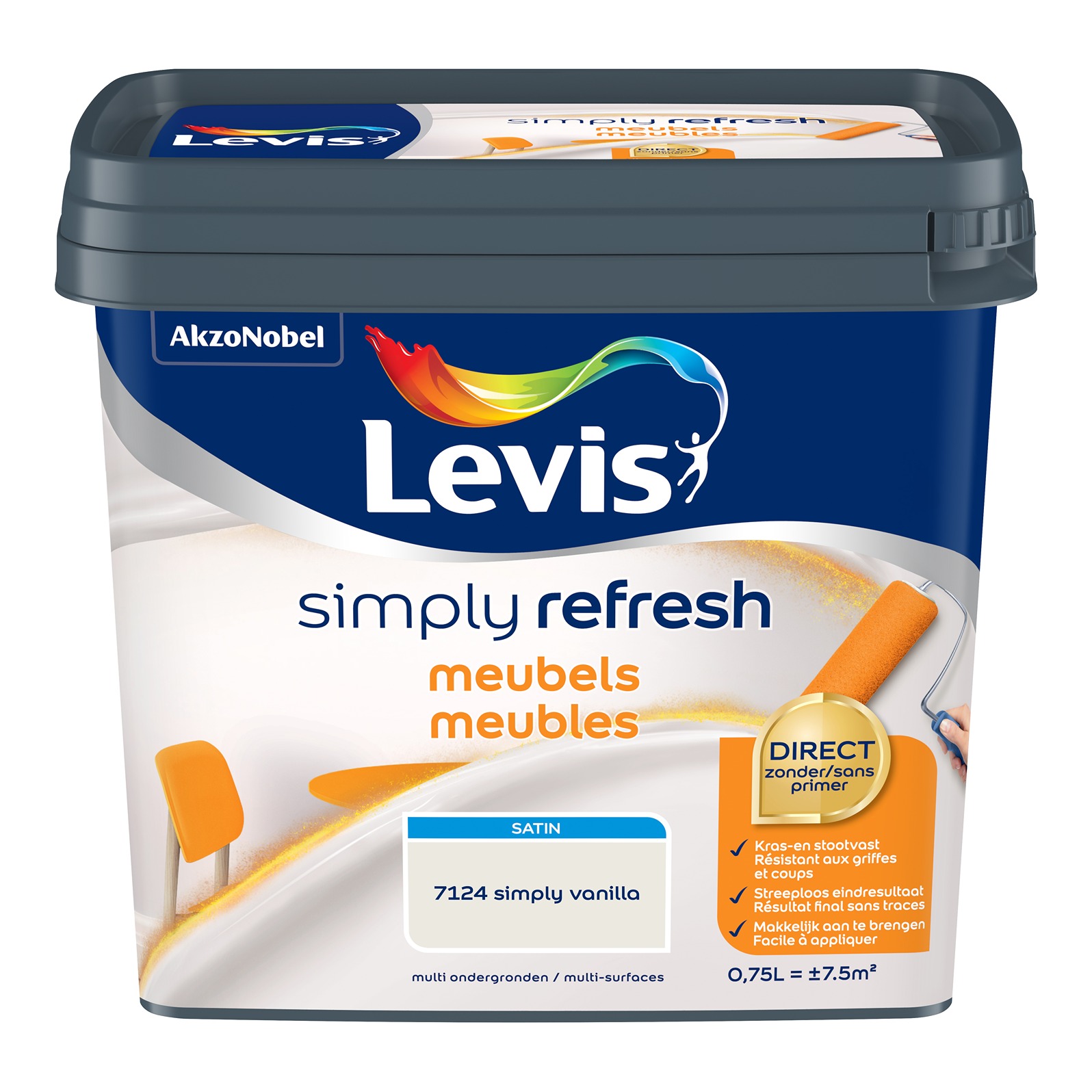 Levis Simply Refresh Meubels Satin 0.75l Vanilla 