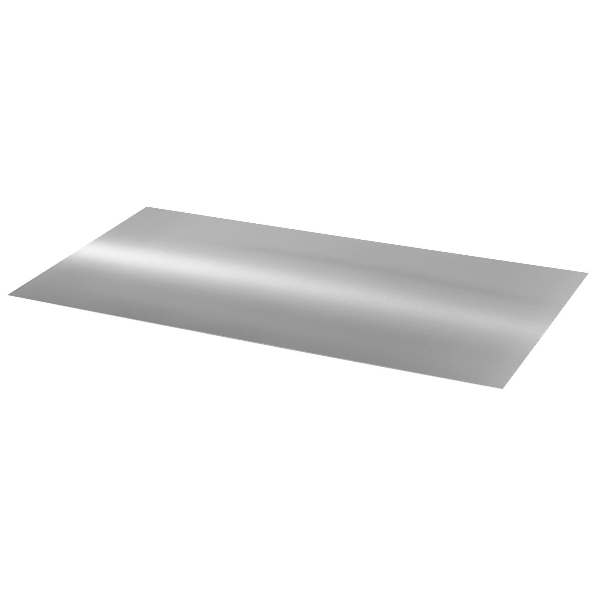 Aluminium plaat naturel 100x50 cm - 0.5mm