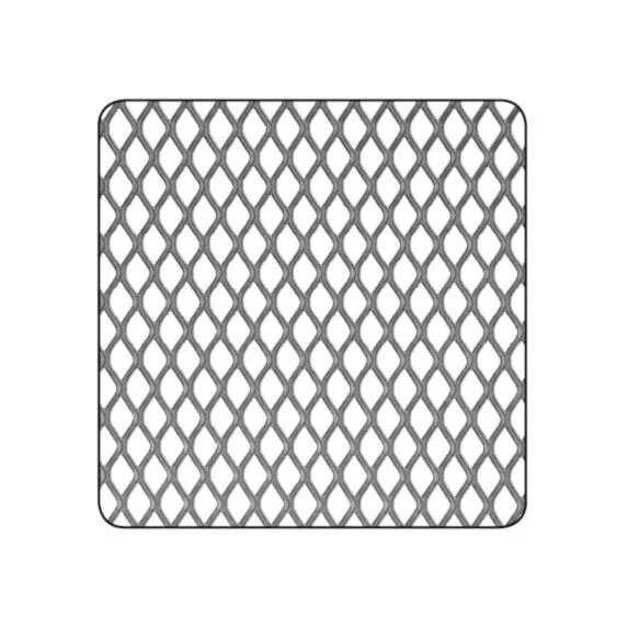 Strekmetalen plaat blank 6x3.3 500x500x0.5mm