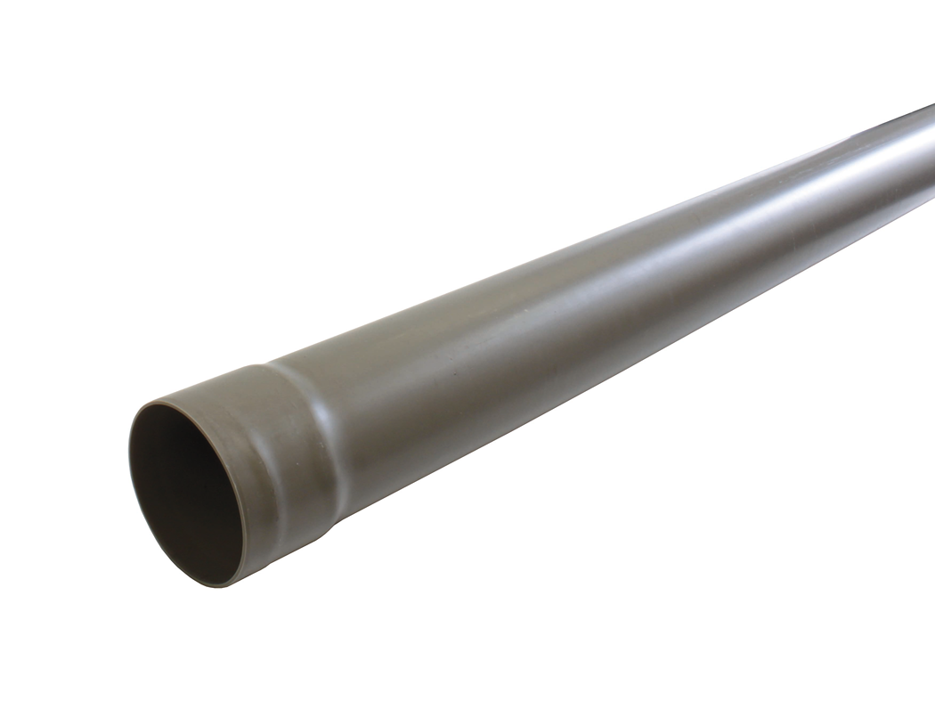 Descente d'eau pluviale PVC gris foncé Ø80mm 4m