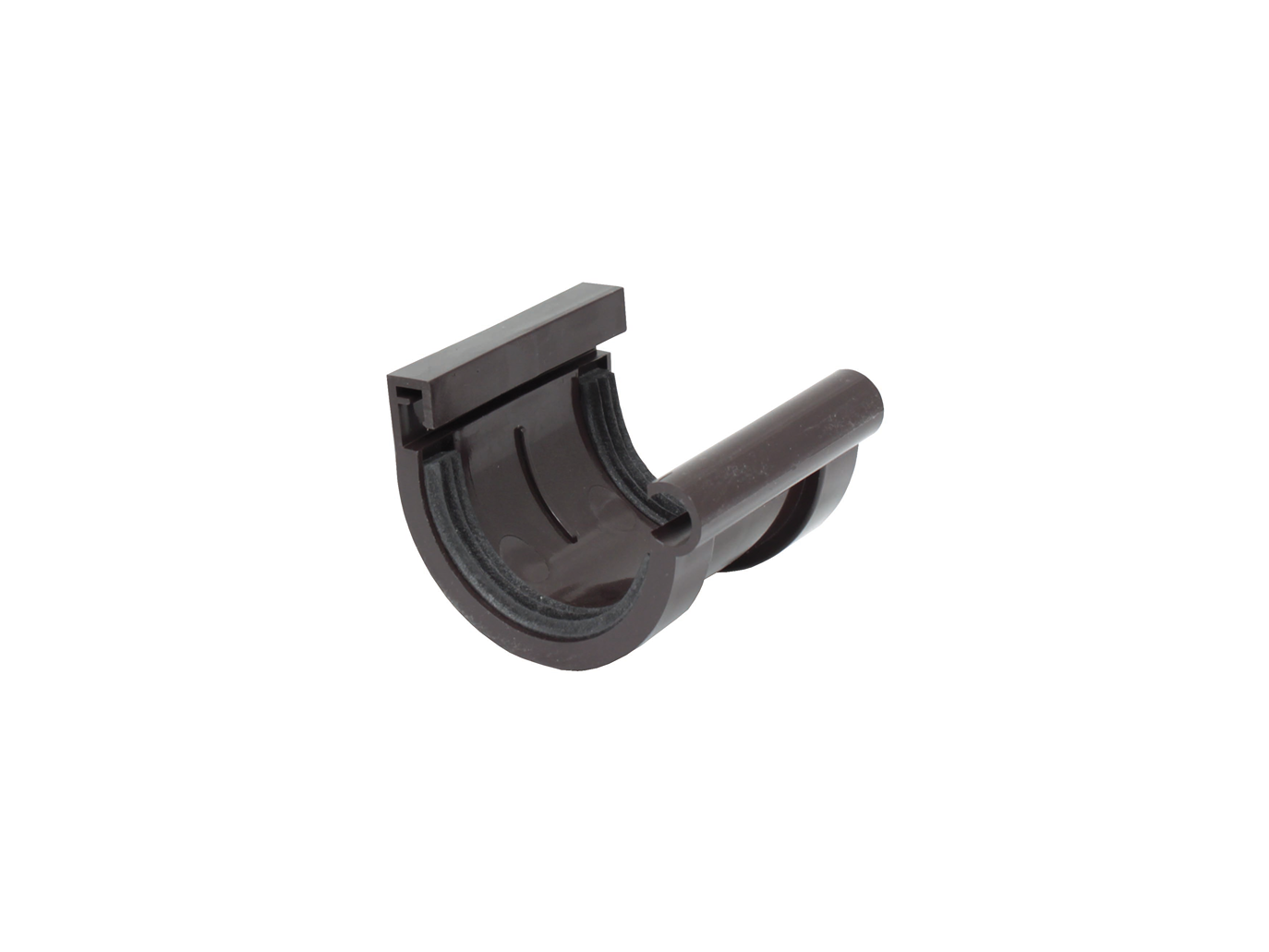 Jonction pour gouttière PVC G80 gris clair