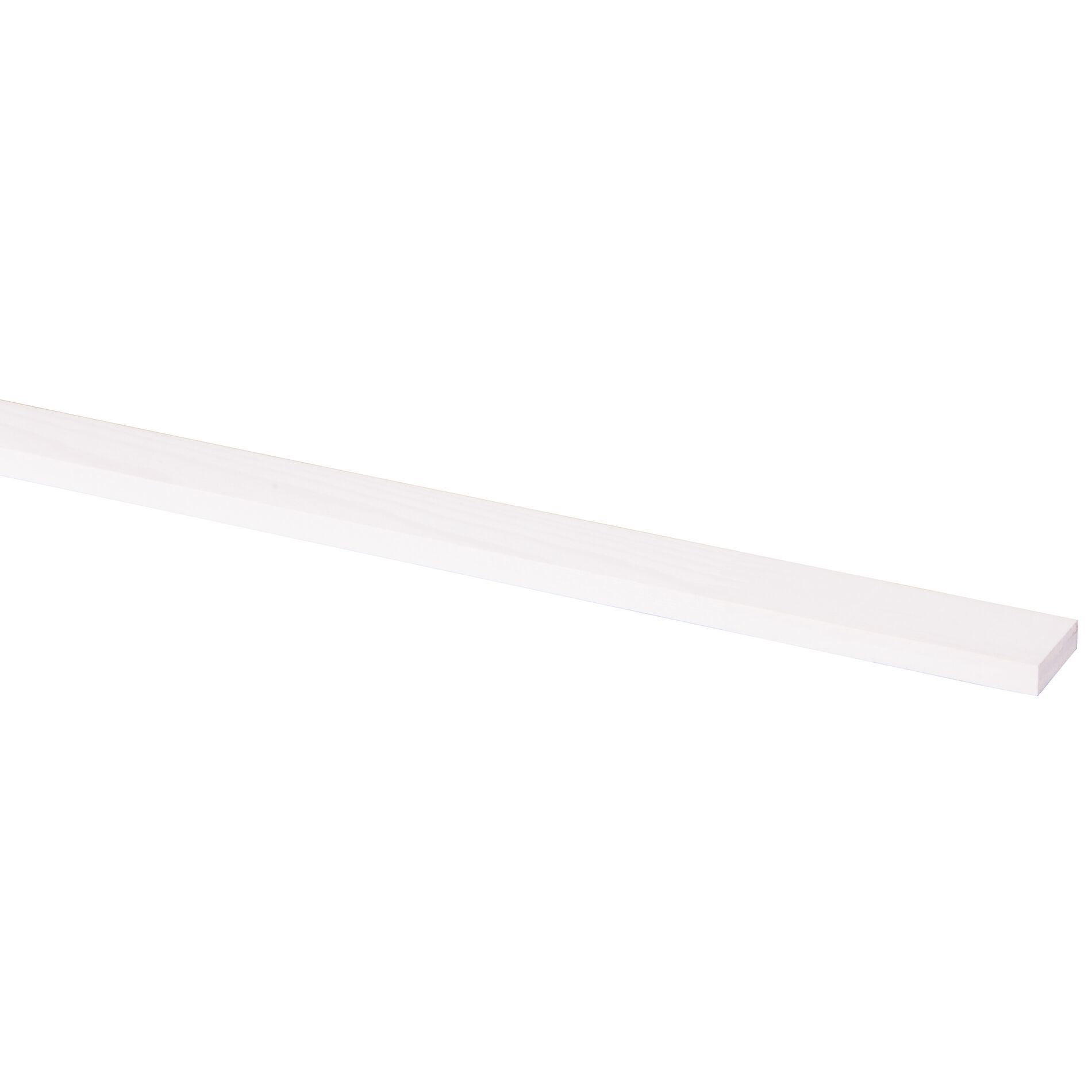 Schaaflat grenen gegrond wit 9x27mm - 270cm