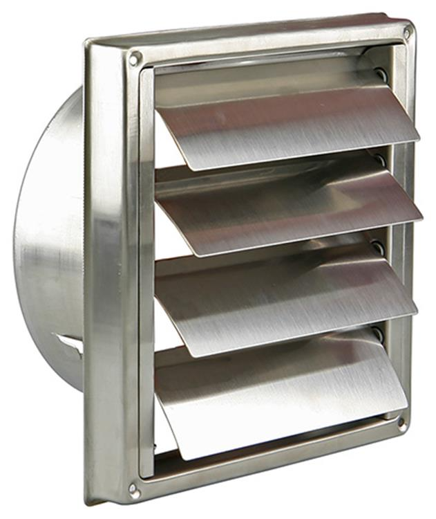 Renson opbouw dampkaprooster 633 inox Ø150mm inoxkleurig