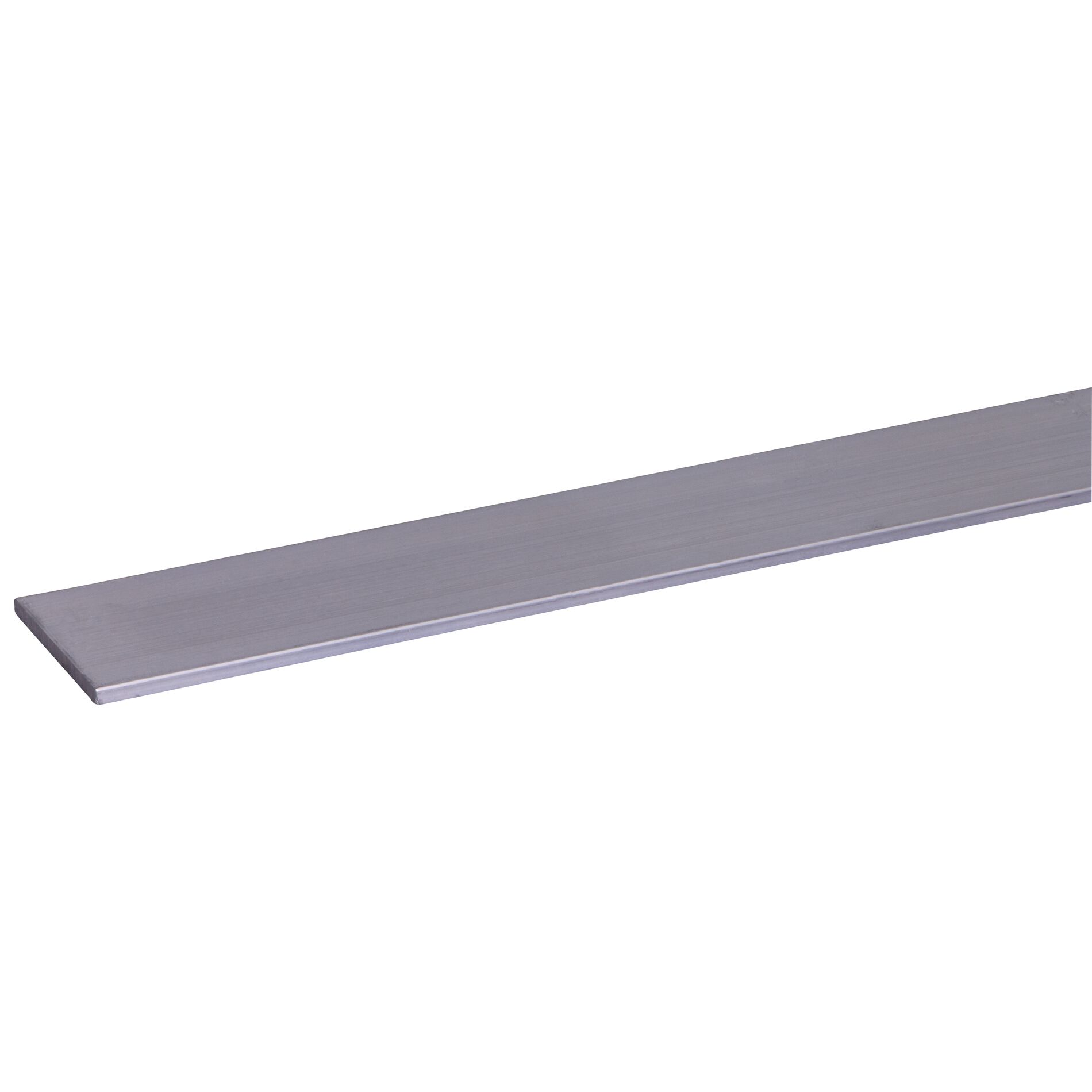 Profil de finition plat aluminium 2x25mm - 100cm