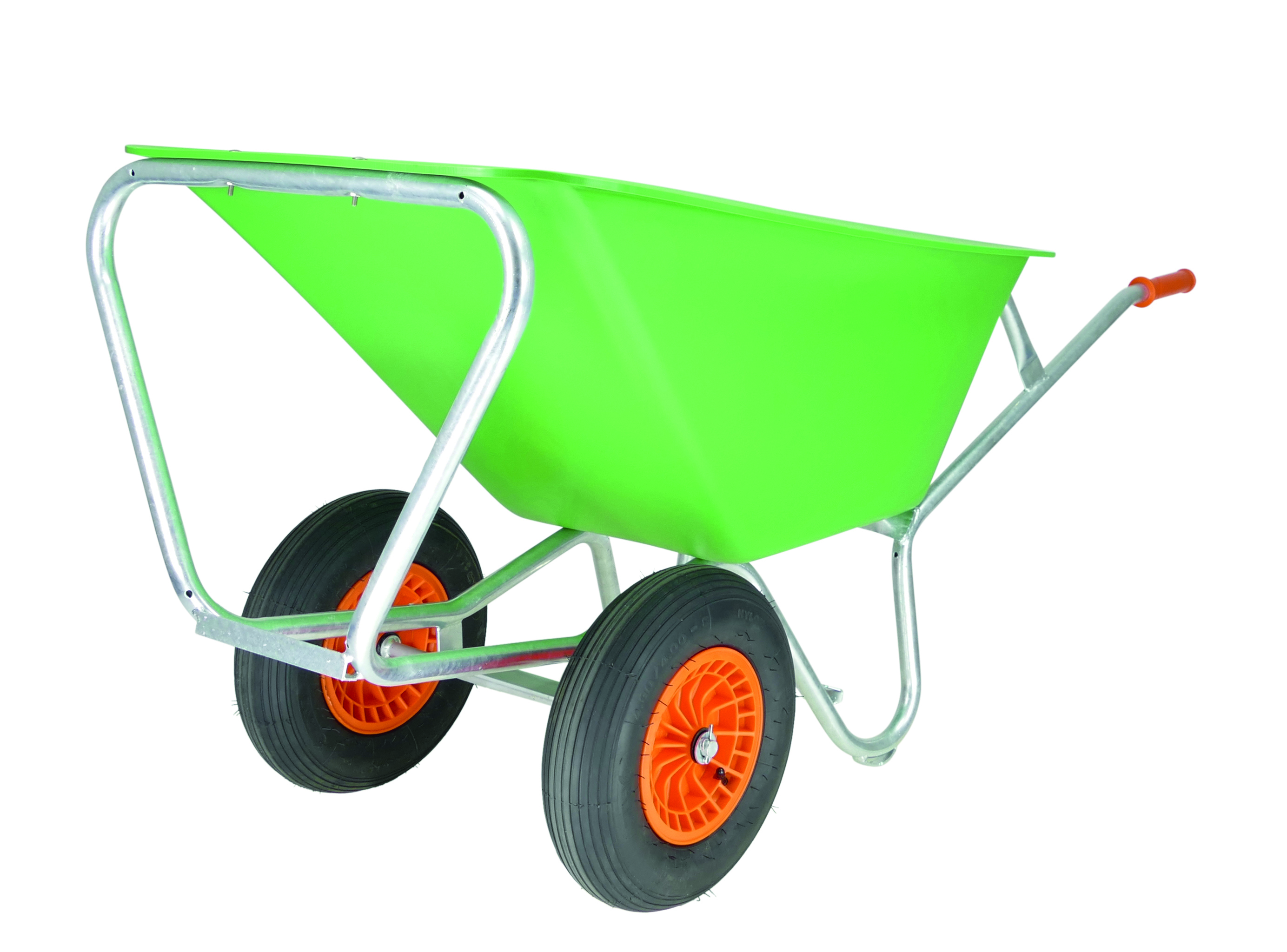 Kruiwagen met kiep en steunbeugel 170L HDPE bak 2 wielen