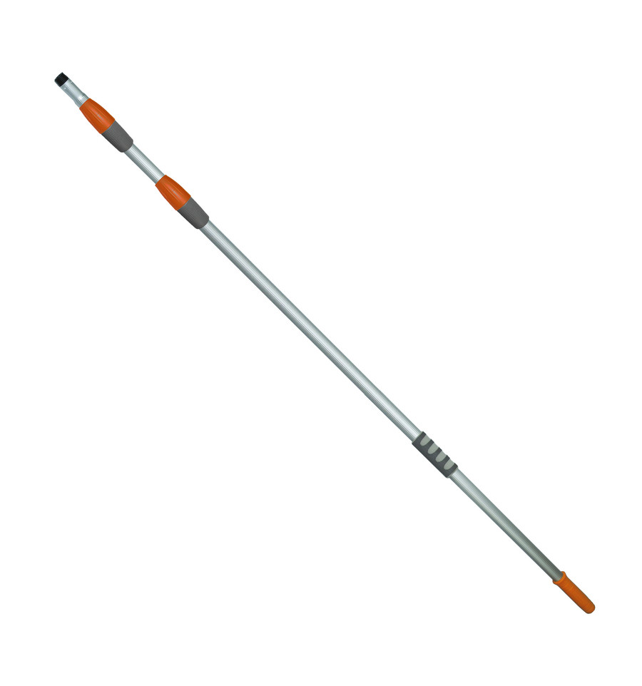 Manche téléscopique professionnelle 4,5m 25-28-32mm fil Allemand + bout conique