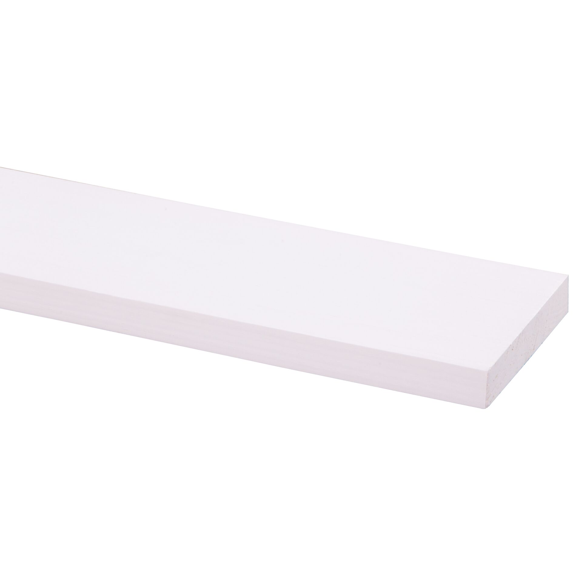 Schaaflat grenen gegrond wit 12x69mm - 270cm