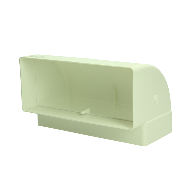 Renson PVC hoekverbinding 90° verticaal 7015 wit 220x90mm