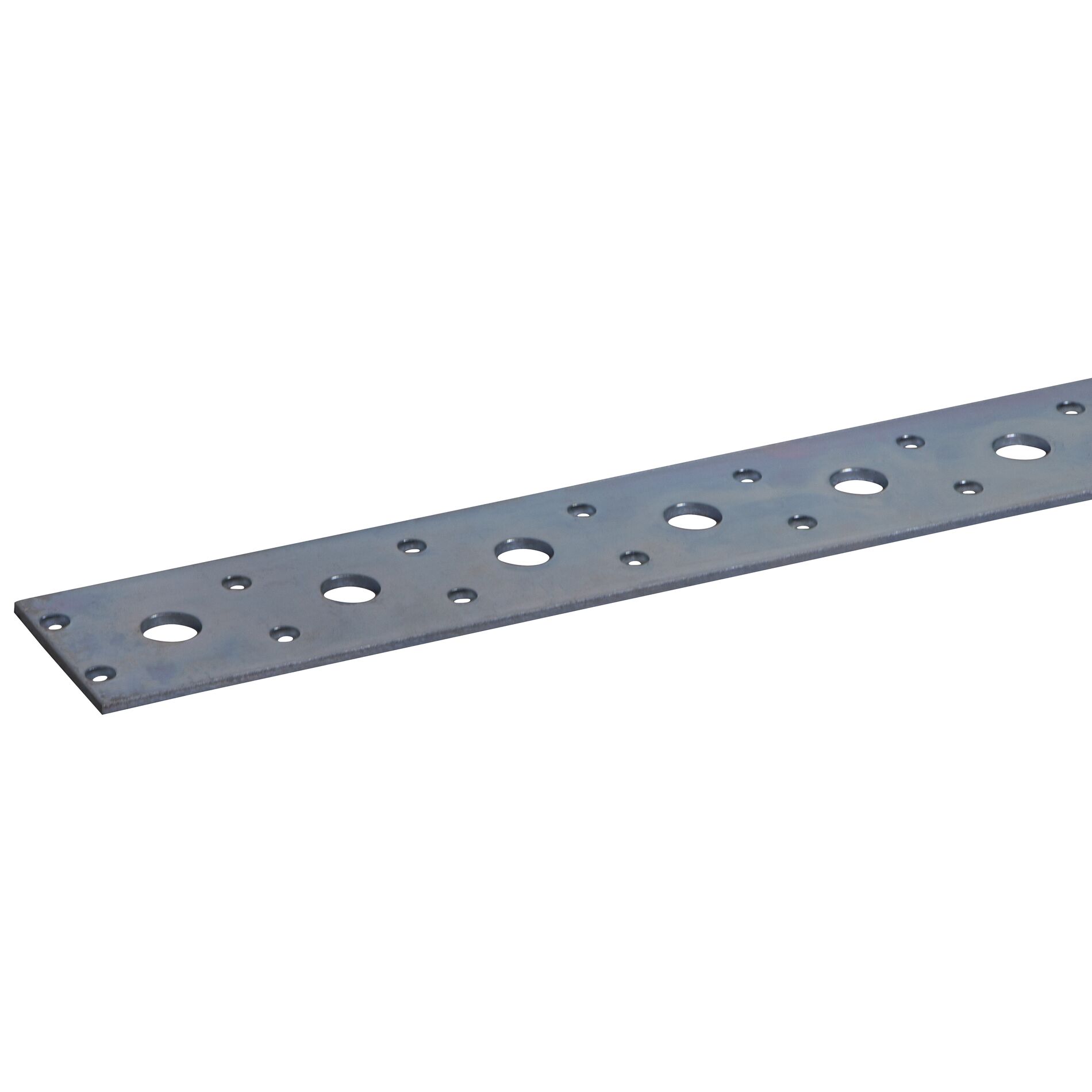 Profilé d'angle plat fer perforé 2x40mm -100cm