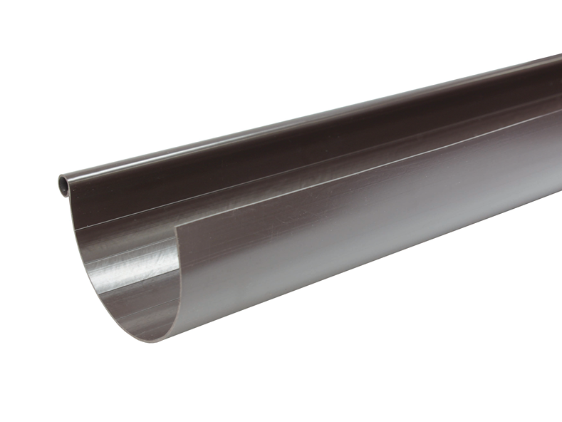 Dakgoot PVC donkergrijs G125 - 4m