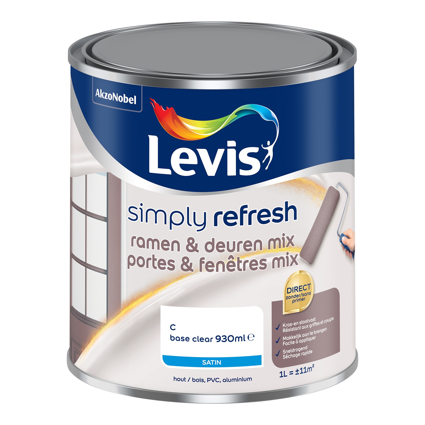 Levis Simply Refresh Ramen & Deuren Satin Mix 1l Clear