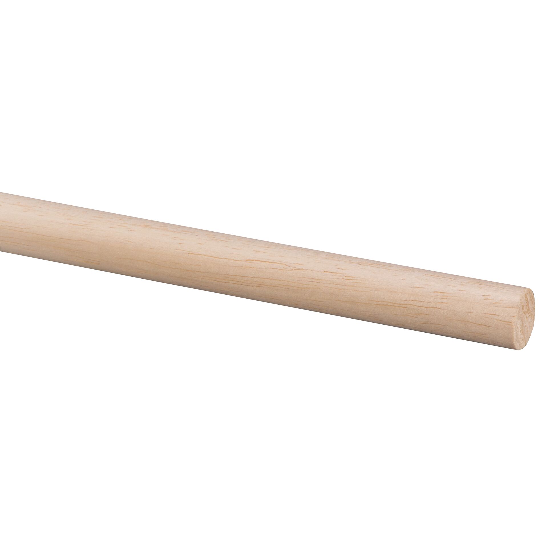 Ronde stok hardhout wit Ø18mm - 270cm
