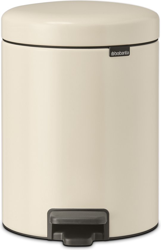 Brabantia poubelle à pédale NewIcon 5l soft beige