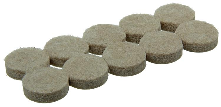 Super-feutre adhésif beige rond Ø19mm (20 pièces)