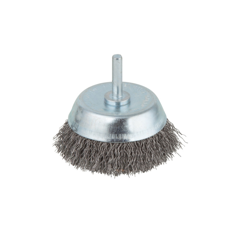 Wolfcraft Brosse conique en acier ondulé dans boîte display diam.75mm