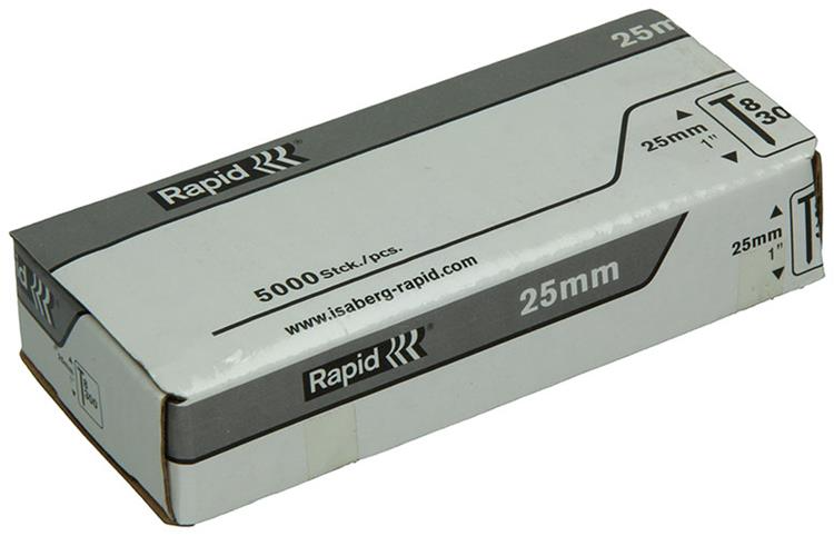 Rapid clous galvanisés n°8/25mm (5000pcs)