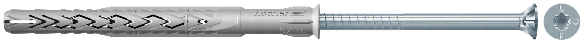 Fischer Cheville rallongée SXRL 10 x 140 T avec vis à tête fraisée - 4pc