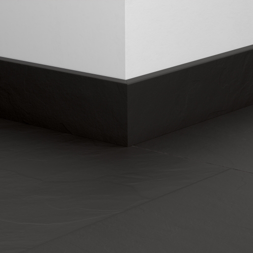 Quick-Step sol stratifié - Plinthe standard 5492 Ardoise noire - Pack 6 pièces