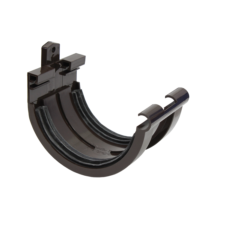Jonction pour gouttière PVC G125 brun