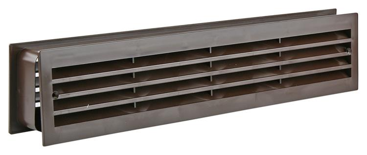 Renson grille de porte PVC 761 brun 450x90mm