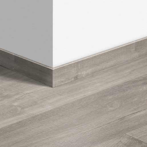 Quick-Step vinyle - Plinthe standard 40030 Chêne canyon gris avec traits de scie - Pack 6 pièces