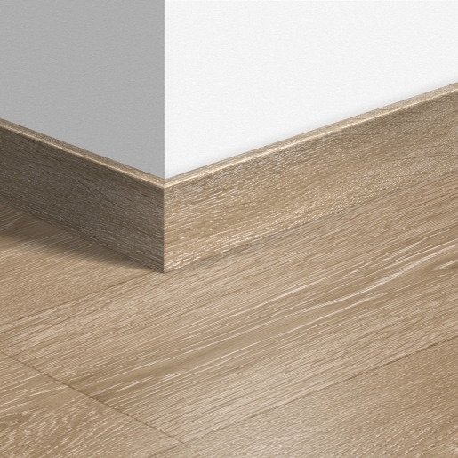 Quick-Step sol stratifié - Plinthe parquet 3555 Chêne de la Vallée marron clair - Pack 6 pièces