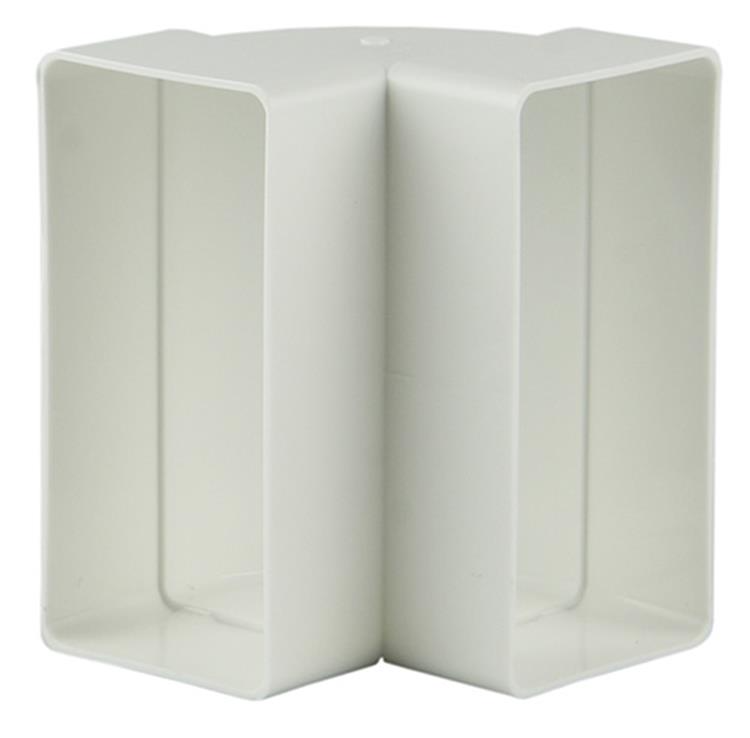 Renson raccord d'angle PVC 90° vertical 7015 blanc 110x55mm