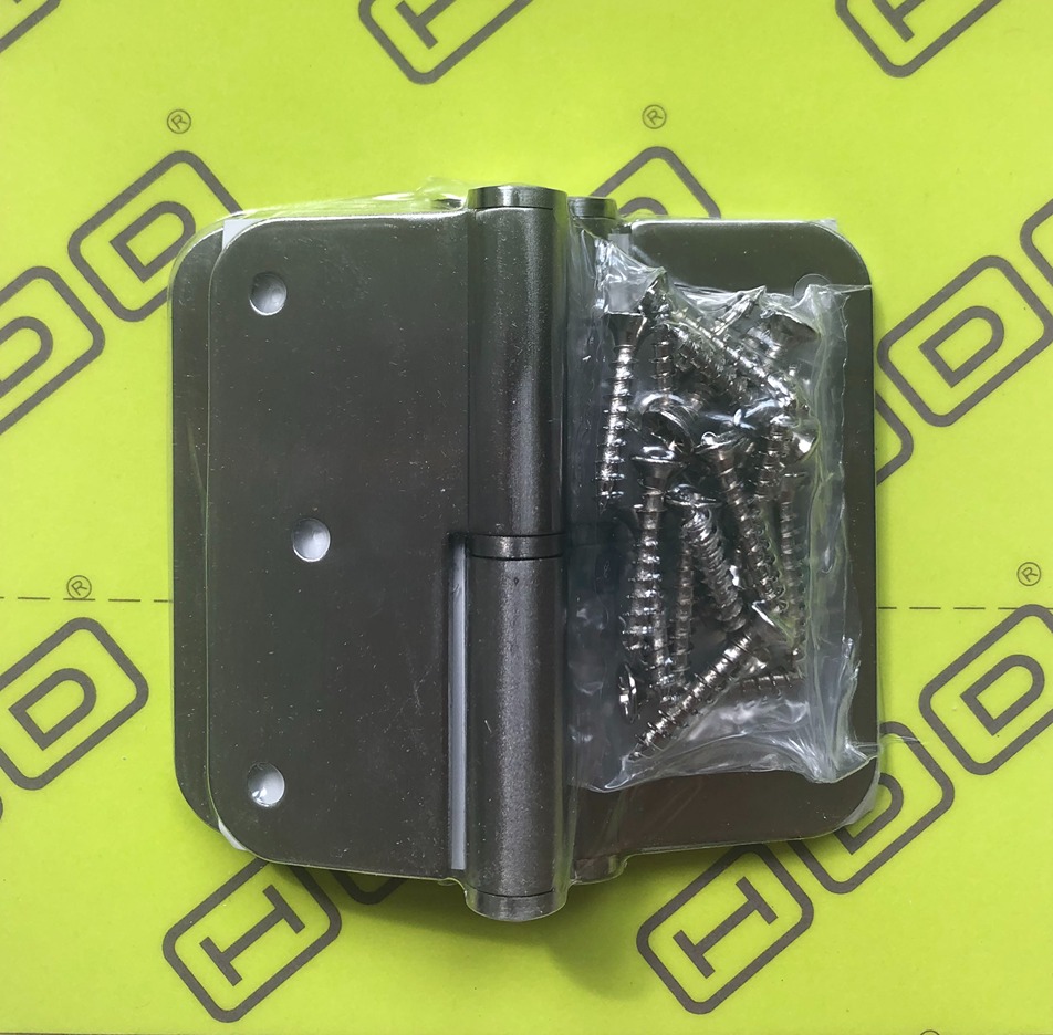 Paumelle Skin HDD 80x80x2,5mm Inox 201 Droite (3 pces + vis)