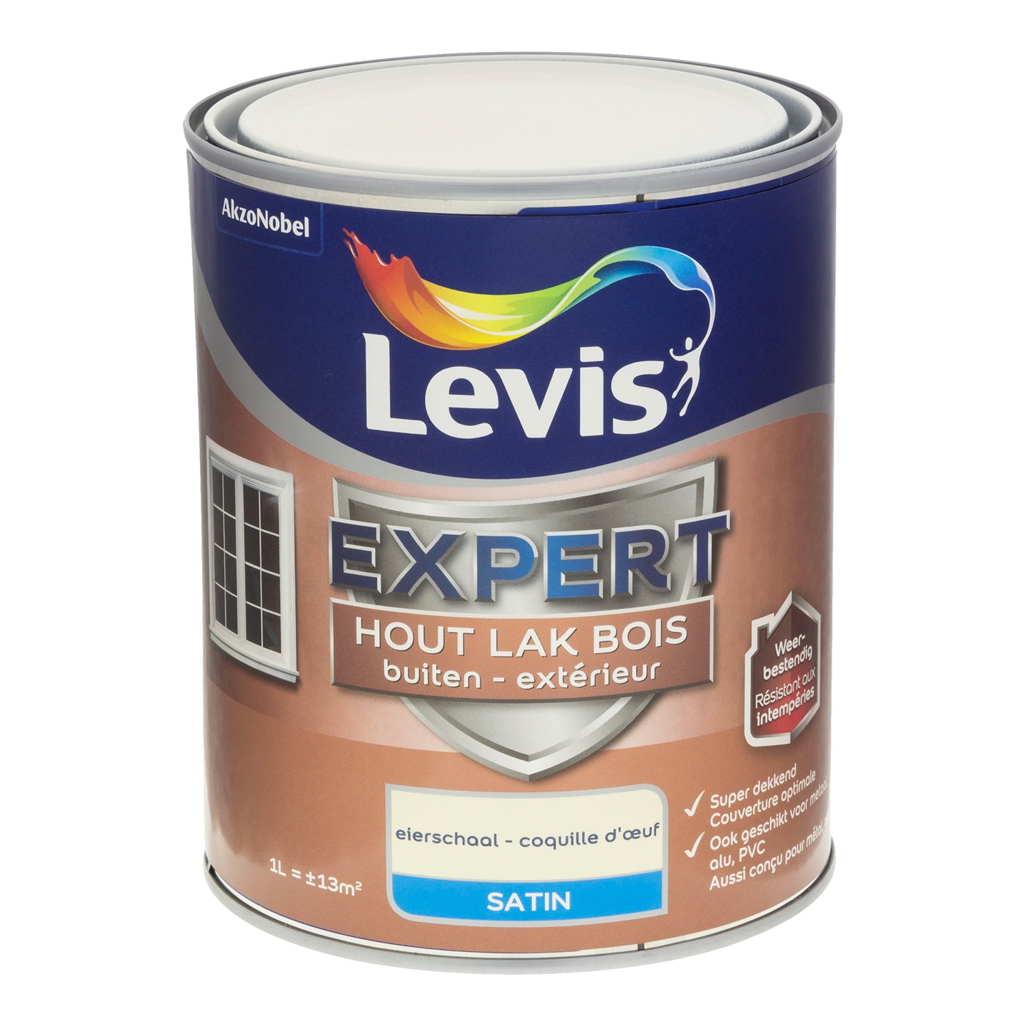 Levis Expert Lak Bois Extérieur Satin 1l Coquille D'oeuf