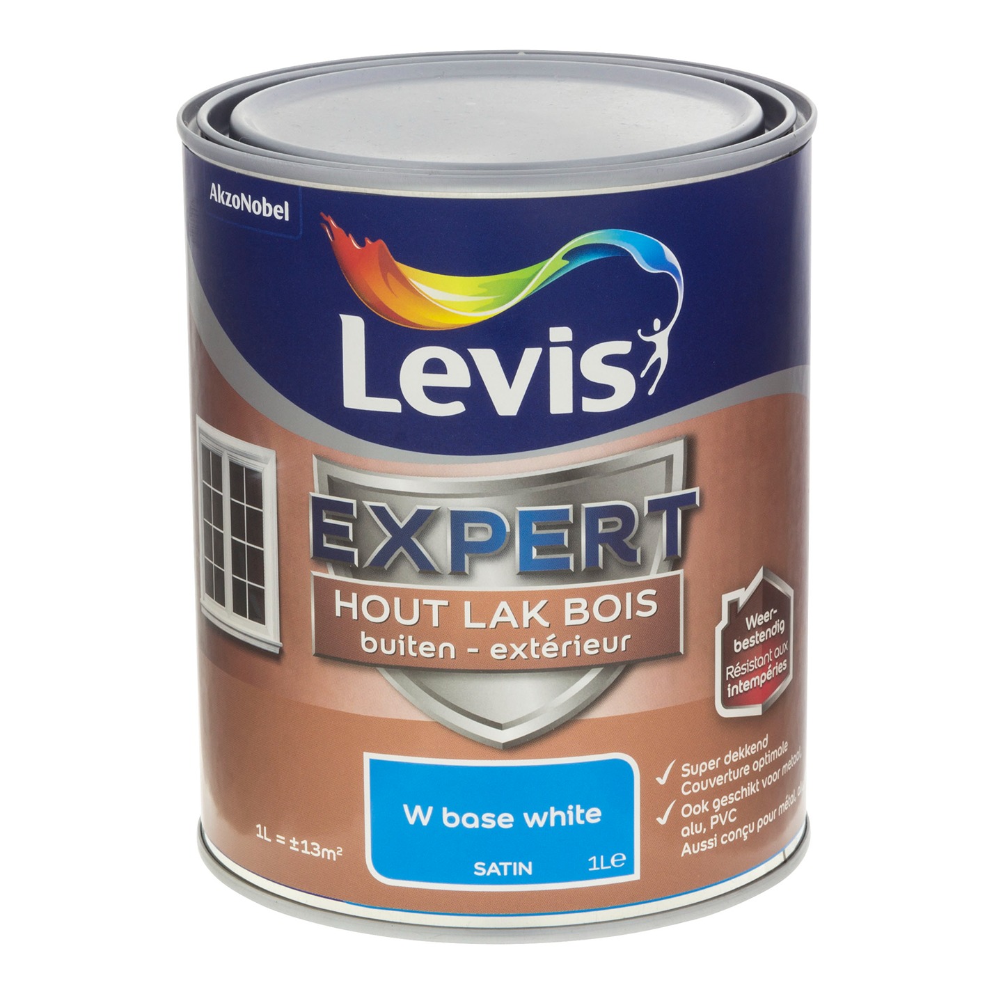 Levis Expert Hout Lak Buiten Satin Mix Wit - 1l